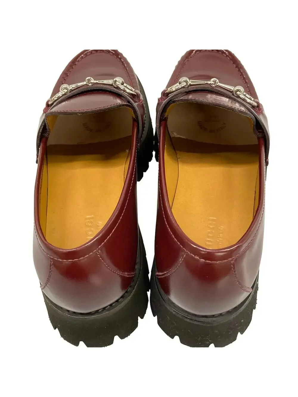 Gucci Bordeaux Leather Women's Shoes #285645G79B